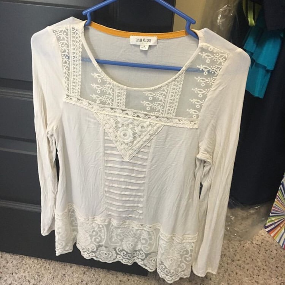 Dressy off white blouse
